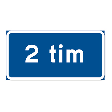 Parkeringsskylt 2 timmar