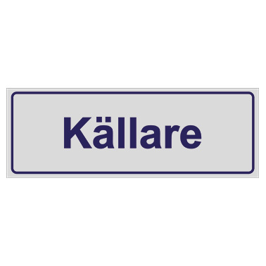 Trivselskylt Källare