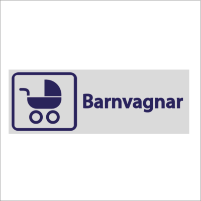Trivselskylt Barnvagnar
