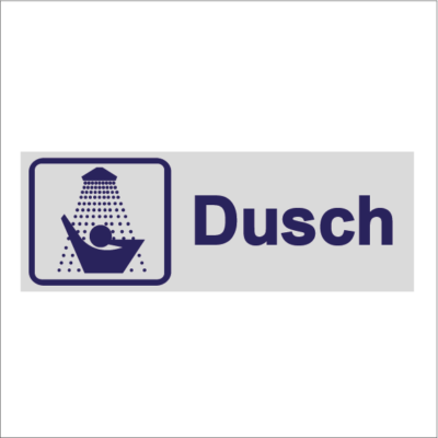 Trivselskylt Dusch