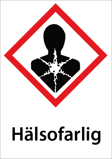 Varningsskylt Hälsofarlig