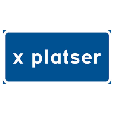 Parkeringsskylt valfritt antal platser