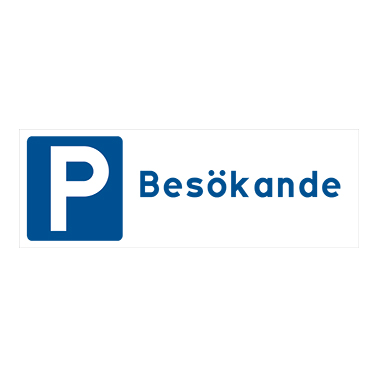 Parkeringsskylt Besökande