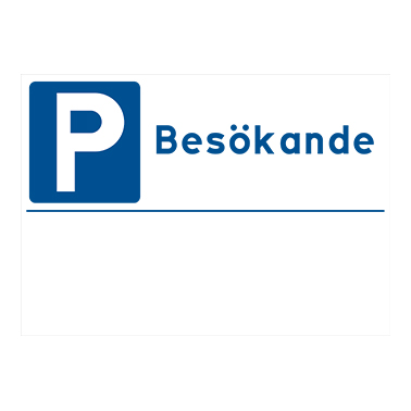 Parkeringsskylt Besökande