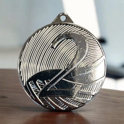 Medalj 2:a 50mm Silver