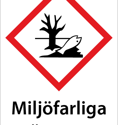Varningsskylt Miljöfarliga ämnen